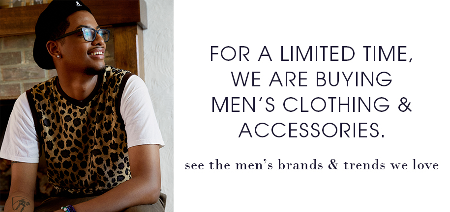we are buying mens clothing and accessories
